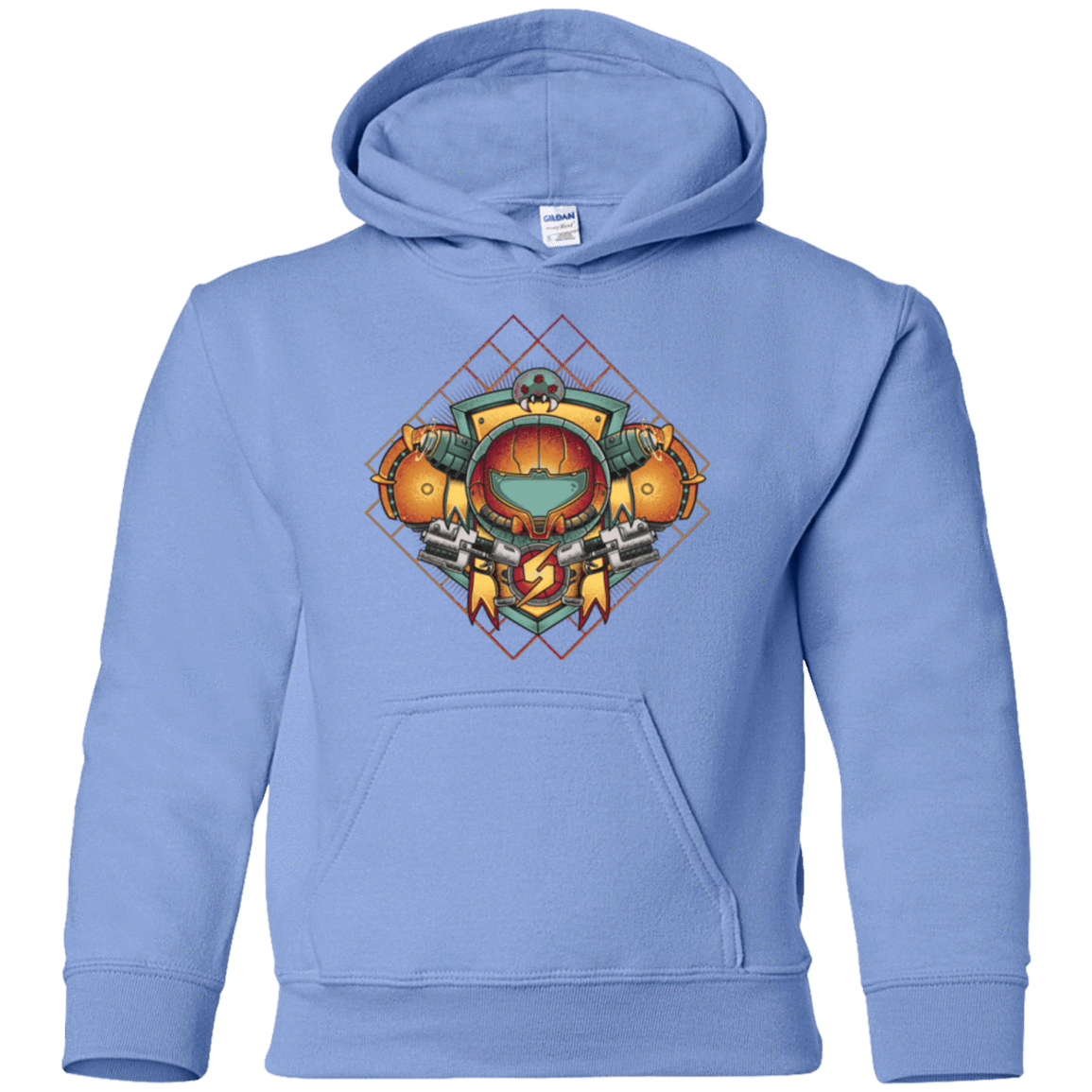 Sweatshirts Carolina Blue / YS Samus crest Youth Hoodie