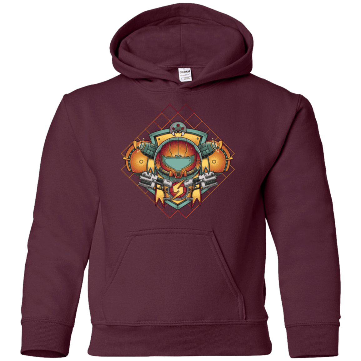 Sweatshirts Maroon / YS Samus crest Youth Hoodie