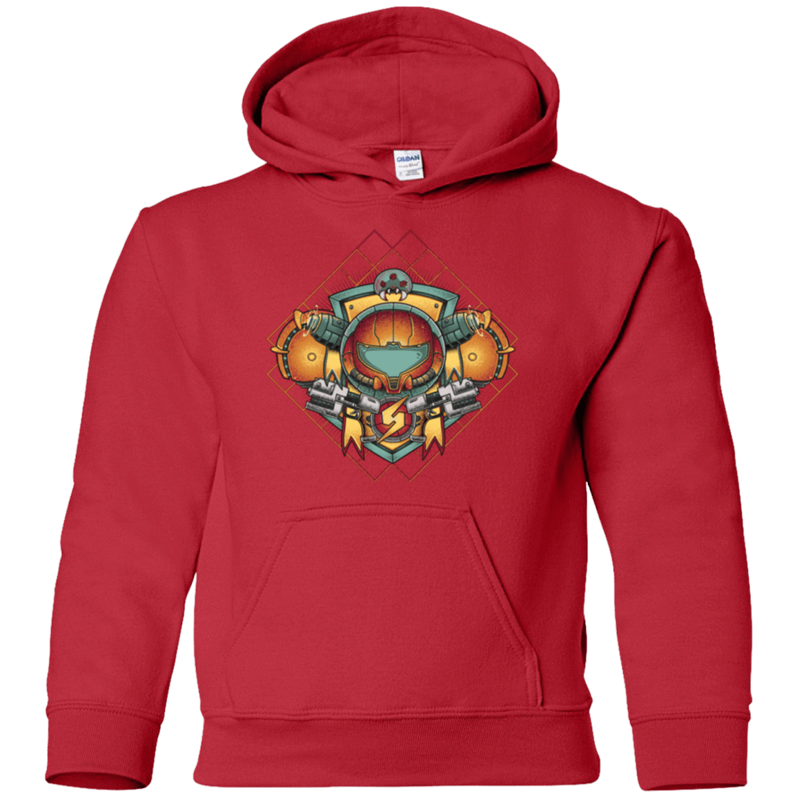 Sweatshirts Red / YS Samus crest Youth Hoodie