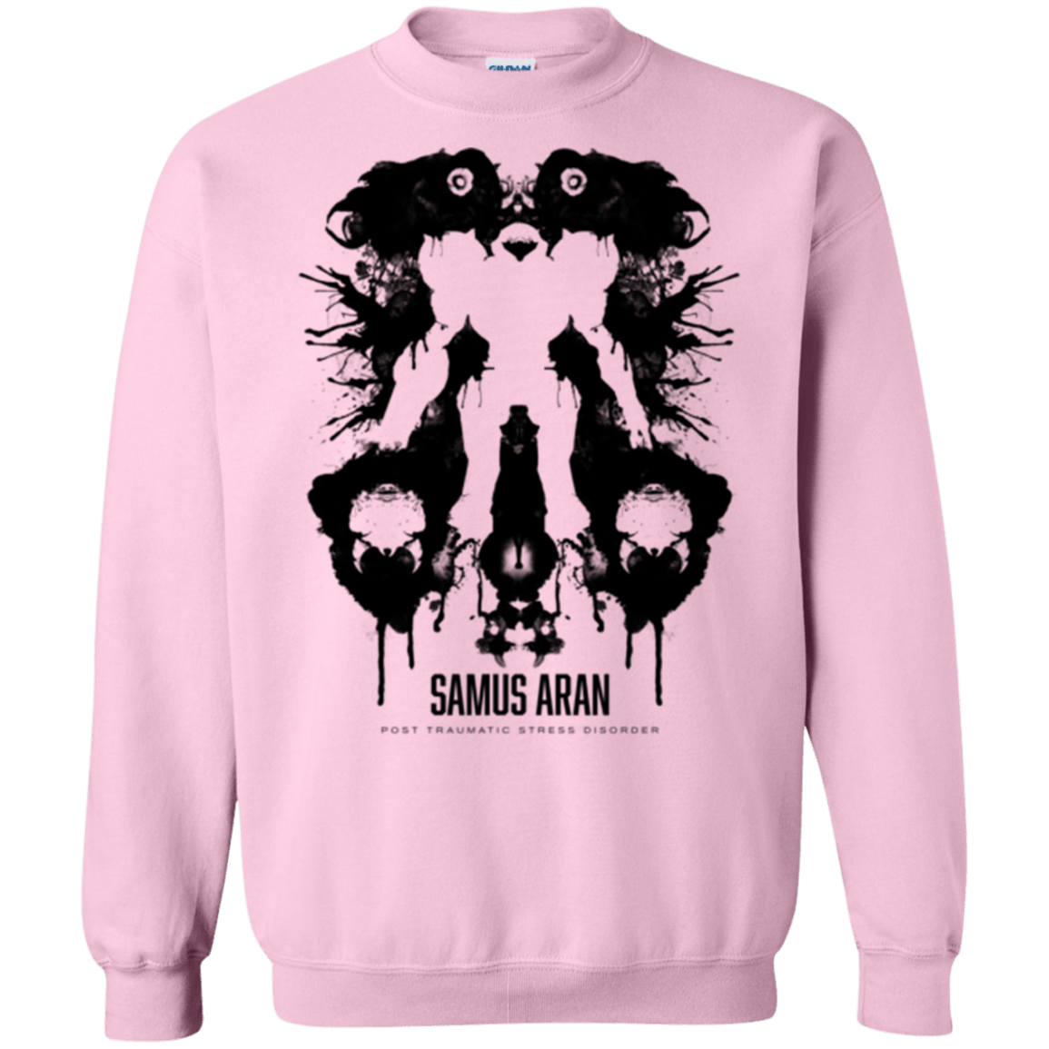 Sweatshirts Light Pink / Small Samus Ink Blot Crewneck Sweatshirt