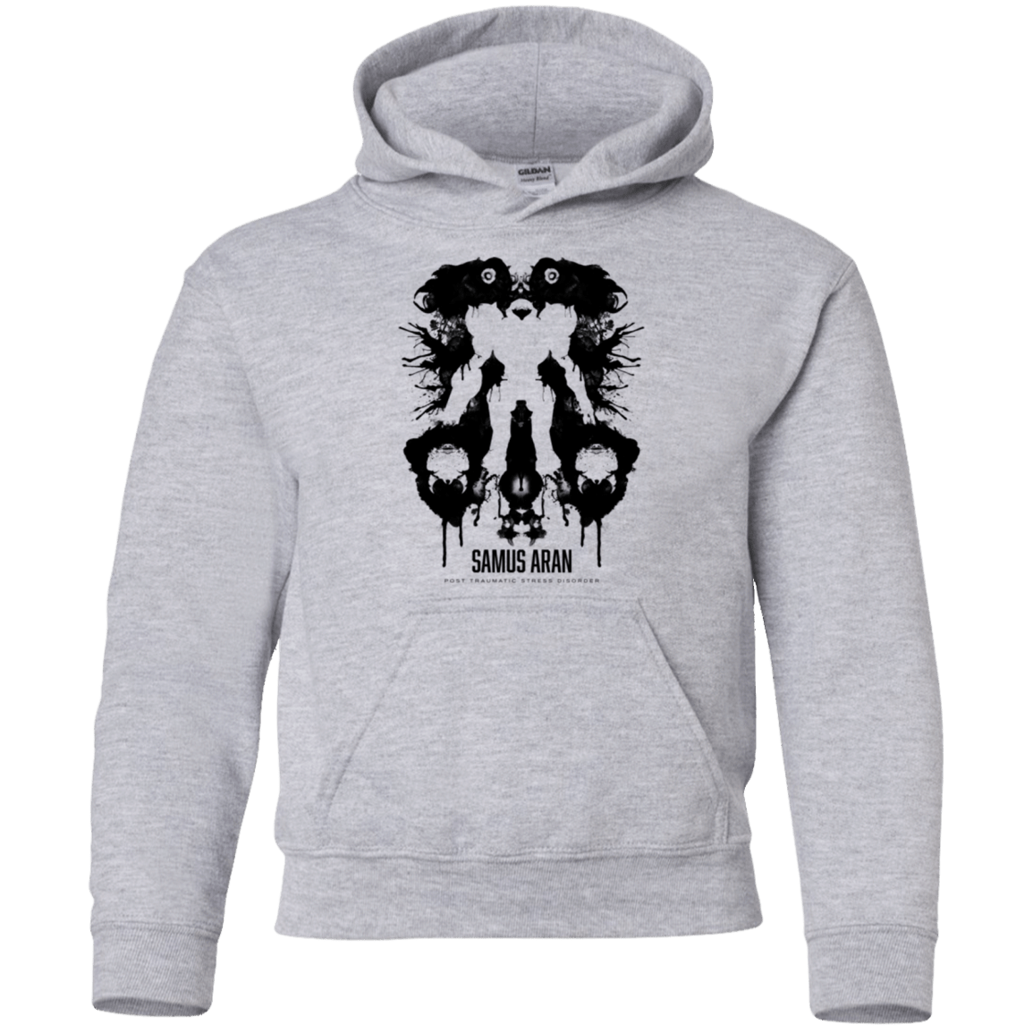 Sweatshirts Sport Grey / YS Samus Ink Blot Youth Hoodie