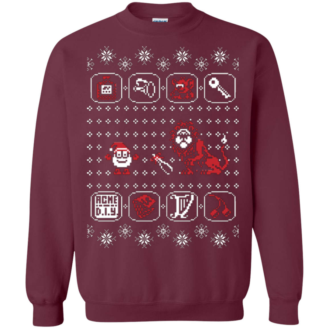 Sweatshirts Maroon / Small Santa Of The Yolkfolk Crewneck Sweatshirt