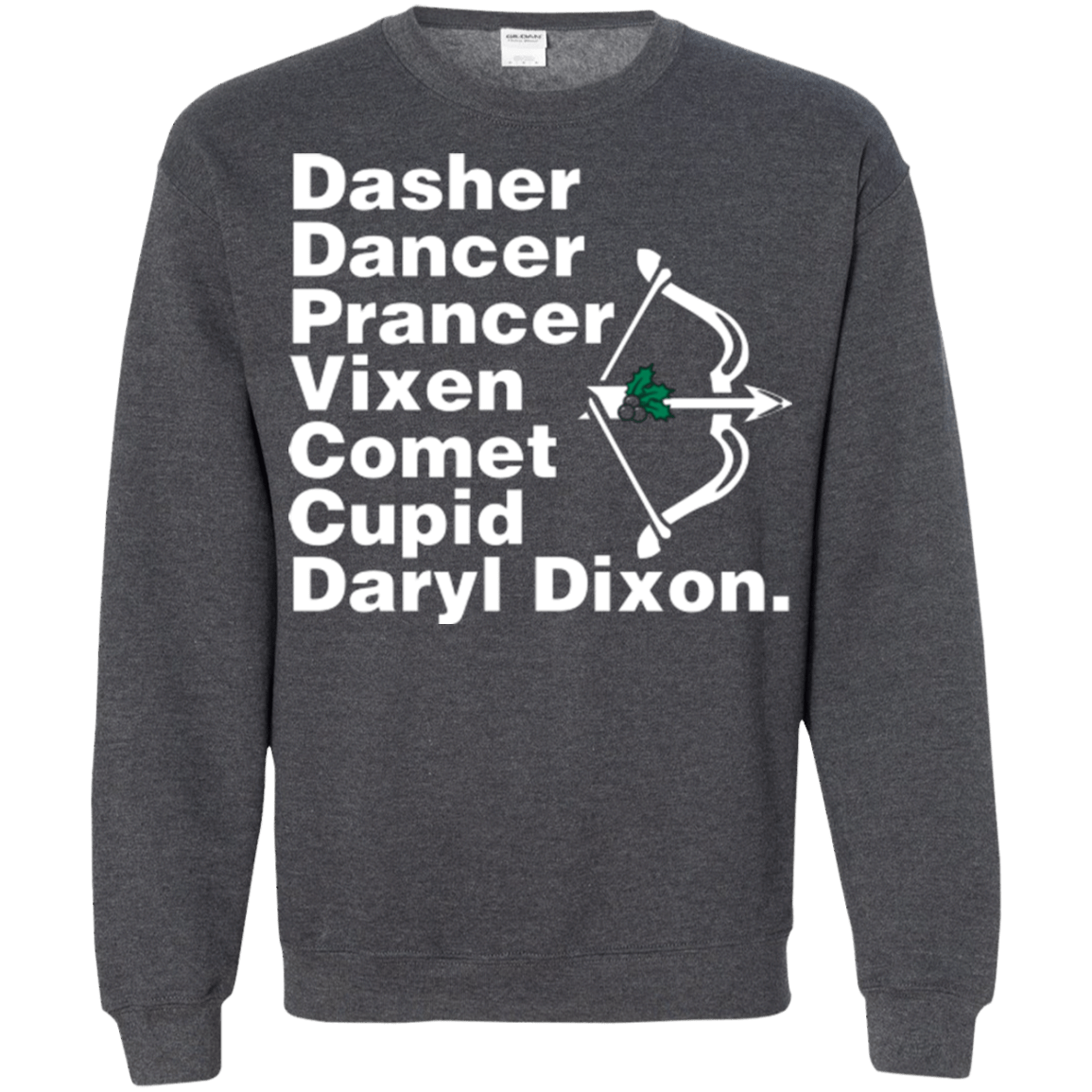 Sweatshirts Dark Heather / Small Santas Helper Crewneck Sweatshirt