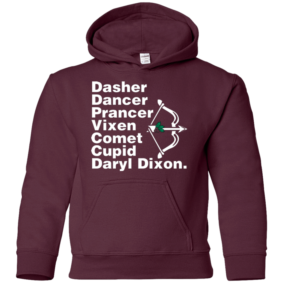 Sweatshirts Maroon / YS Santas Helper Youth Hoodie