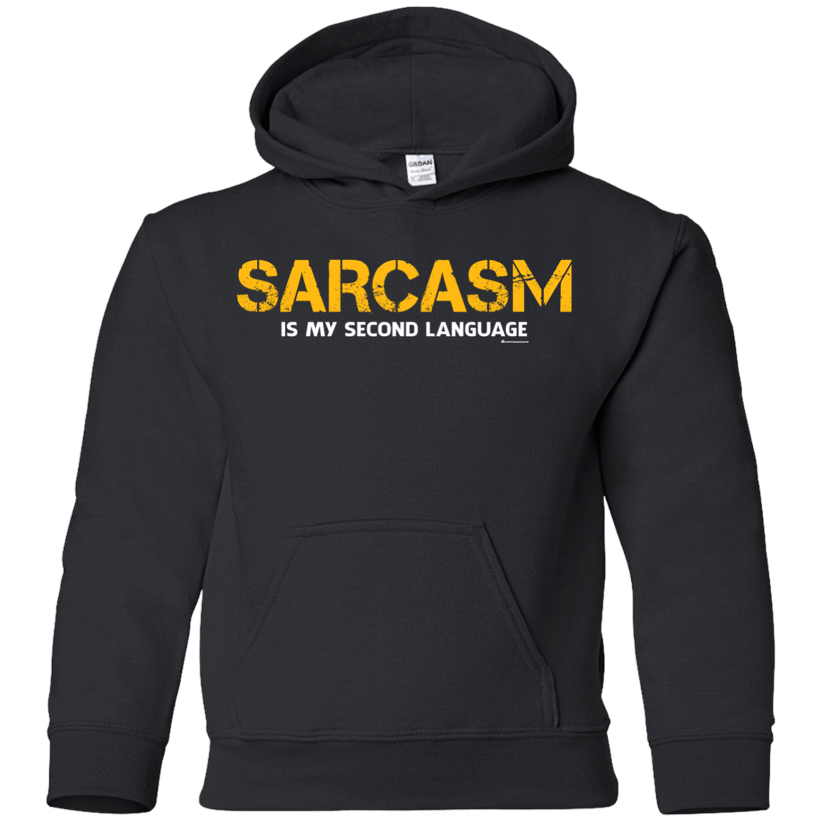 Sweatshirts Black / YS Sarcasm Is My Second Language Youth Hoodie