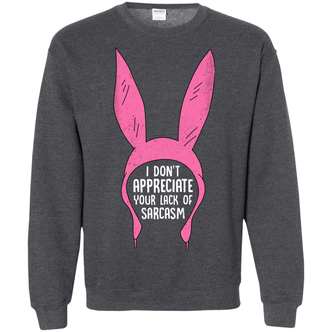 Sweatshirts Dark Heather / S Sarcasm Wins Crewneck Sweatshirt