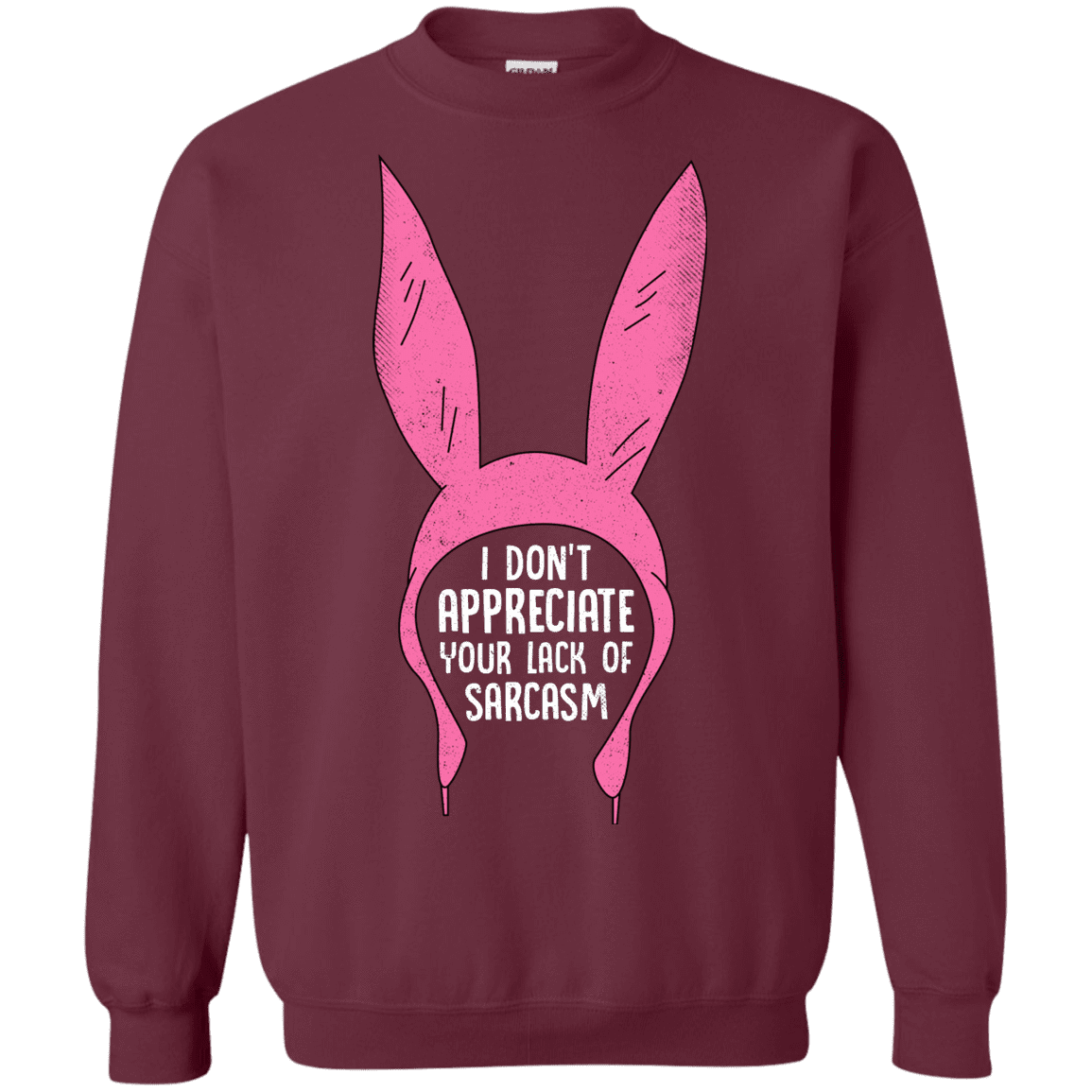 Sweatshirts Maroon / S Sarcasm Wins Crewneck Sweatshirt