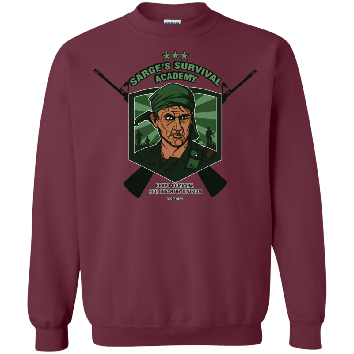 Sweatshirts Maroon / S Sarges Survival Crewneck Sweatshirt