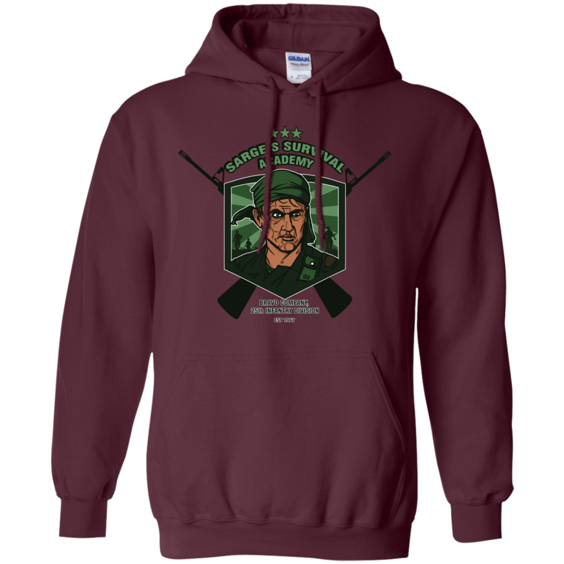 Sweatshirts Maroon / S Sarges Survival Pullover Hoodie