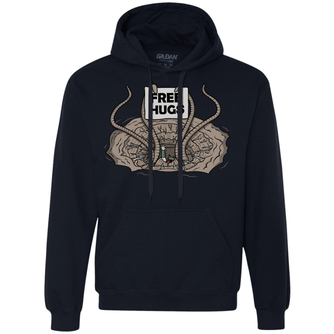 Sweatshirts Navy / S Sarlacc Free Hugs Premium Fleece Hoodie