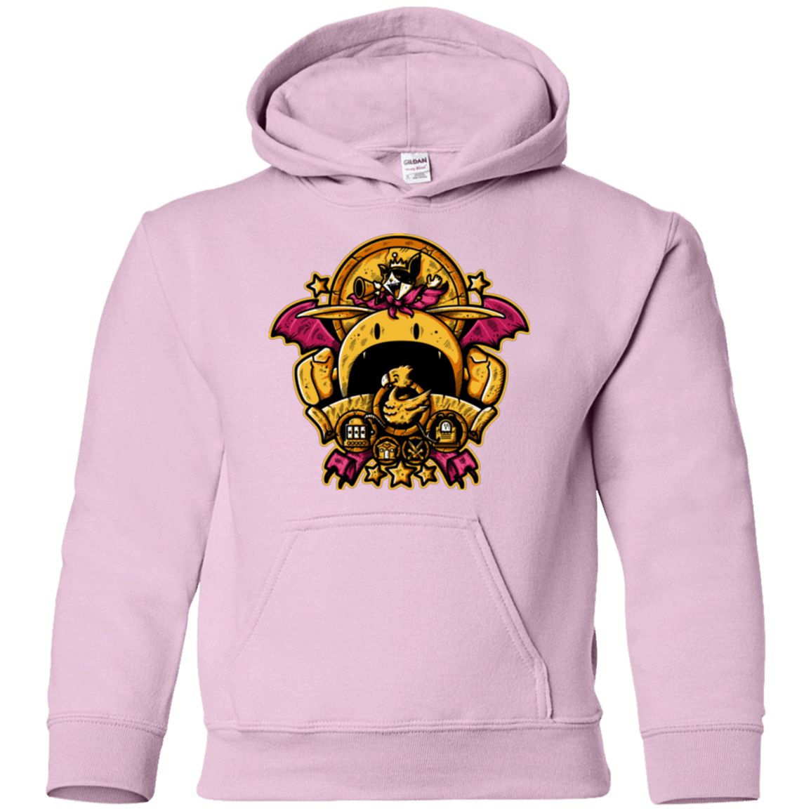 Sweatshirts Light Pink / YS SAUCER CREST Youth Hoodie