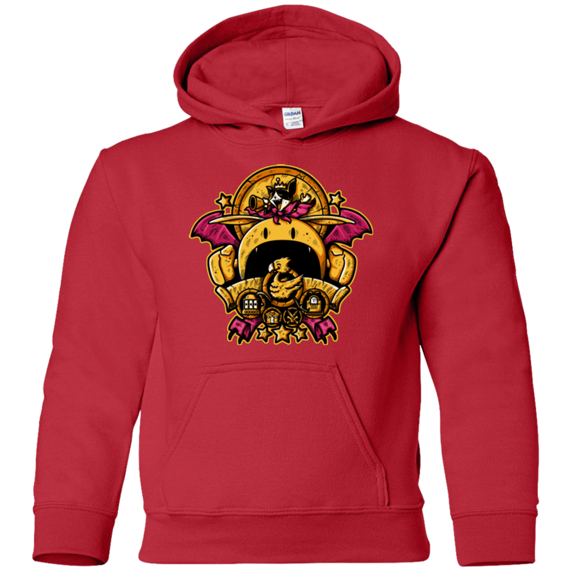 Sweatshirts Red / YS SAUCER CREST Youth Hoodie