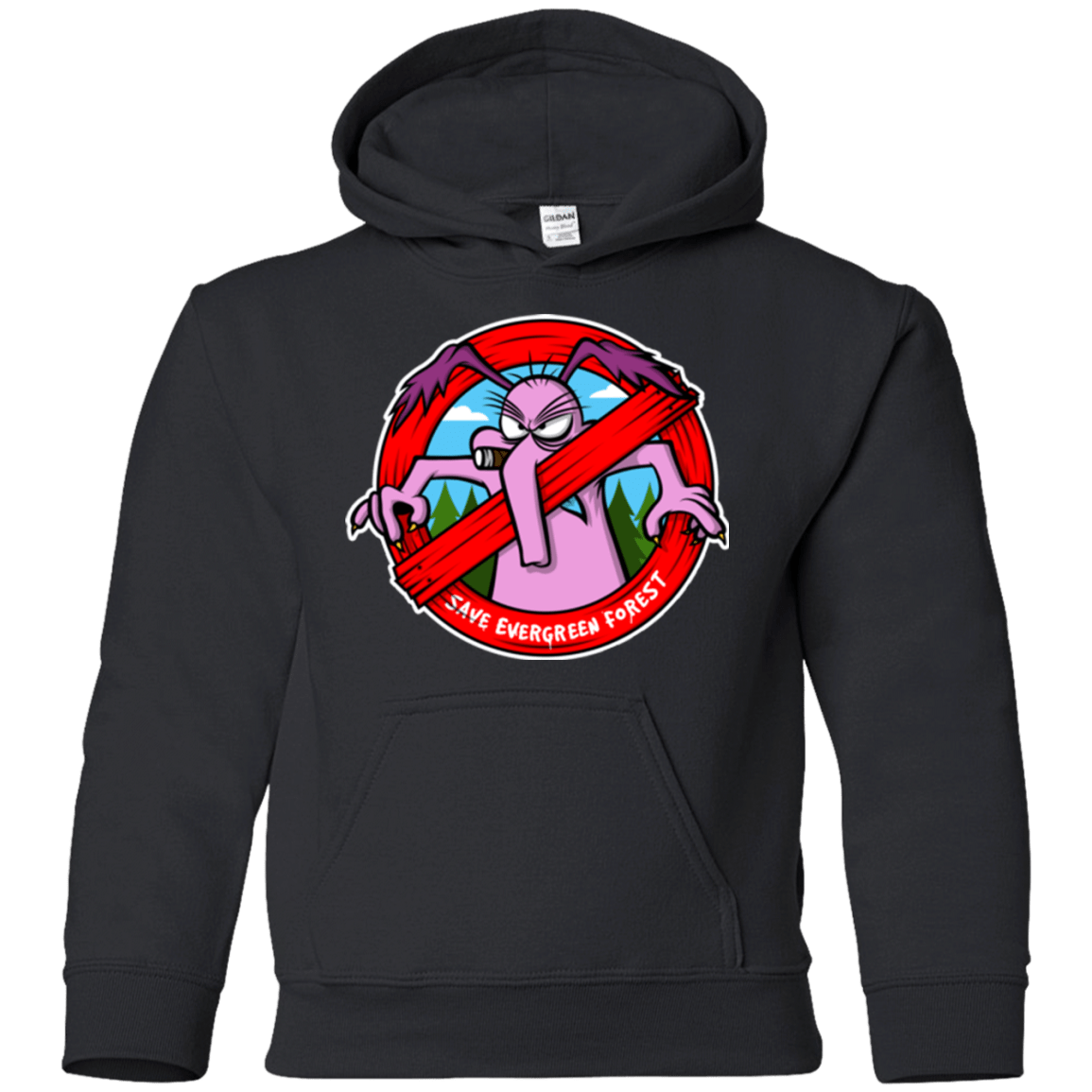 Sweatshirts Black / YS Save The Forest Youth Hoodie