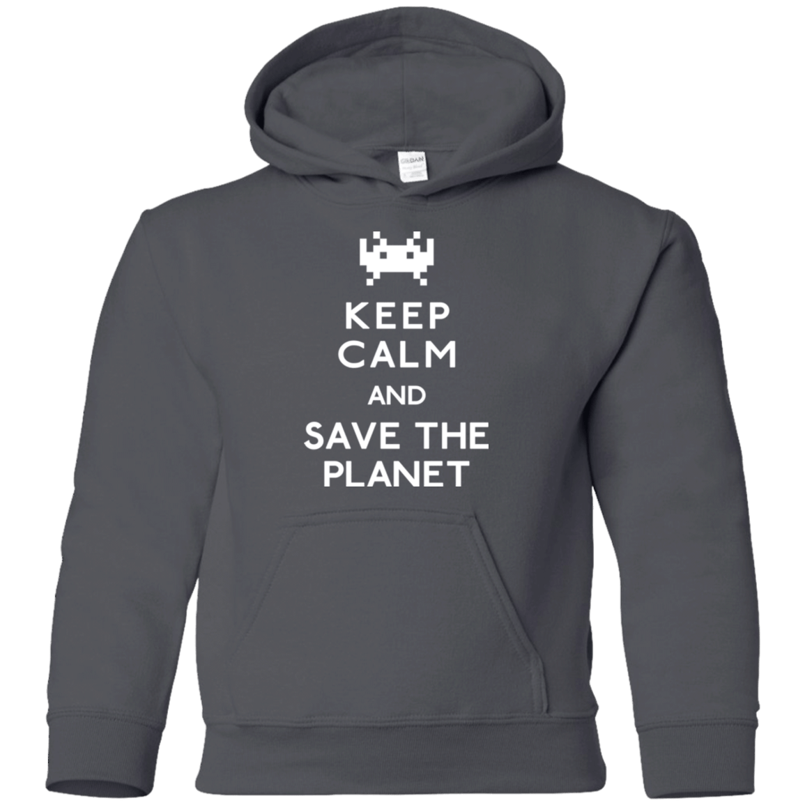 Sweatshirts Charcoal / YS Save the planet Youth Hoodie