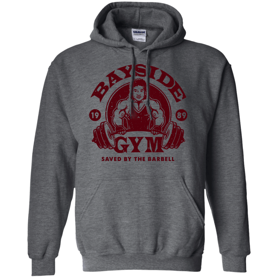 Sweatshirts Dark Heather / Small SAVED BY THE BARBELL Pullover Hoodie