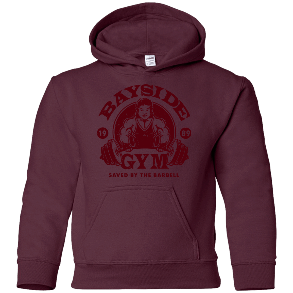 Sweatshirts Maroon / YS SAVED BY THE BARBELL Youth Hoodie