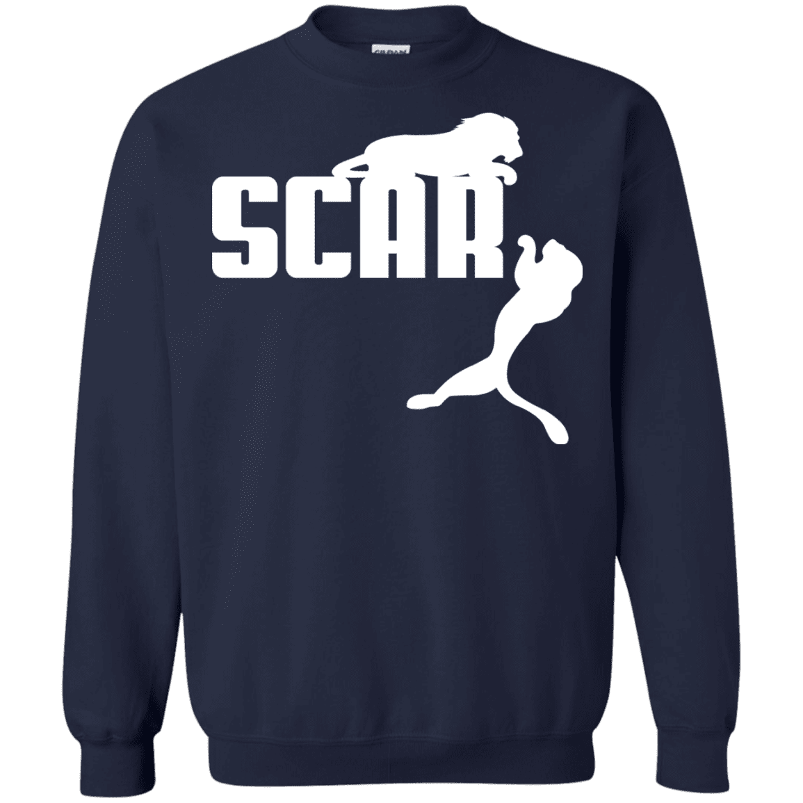 Sweatshirts Navy / S Scar! Crewneck Sweatshirt