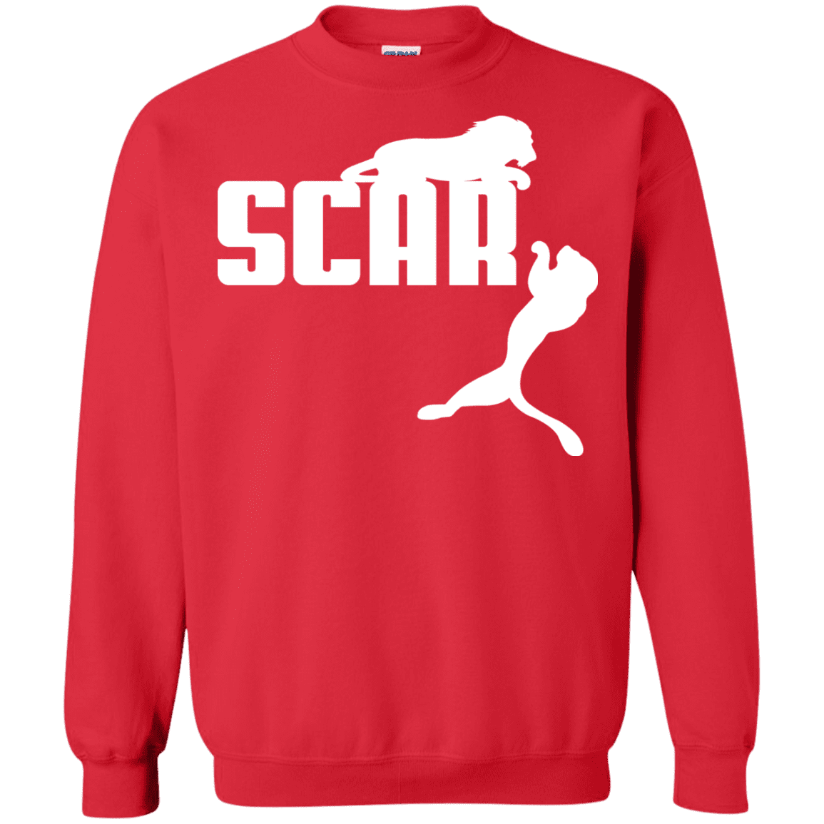 Sweatshirts Red / S Scar! Crewneck Sweatshirt