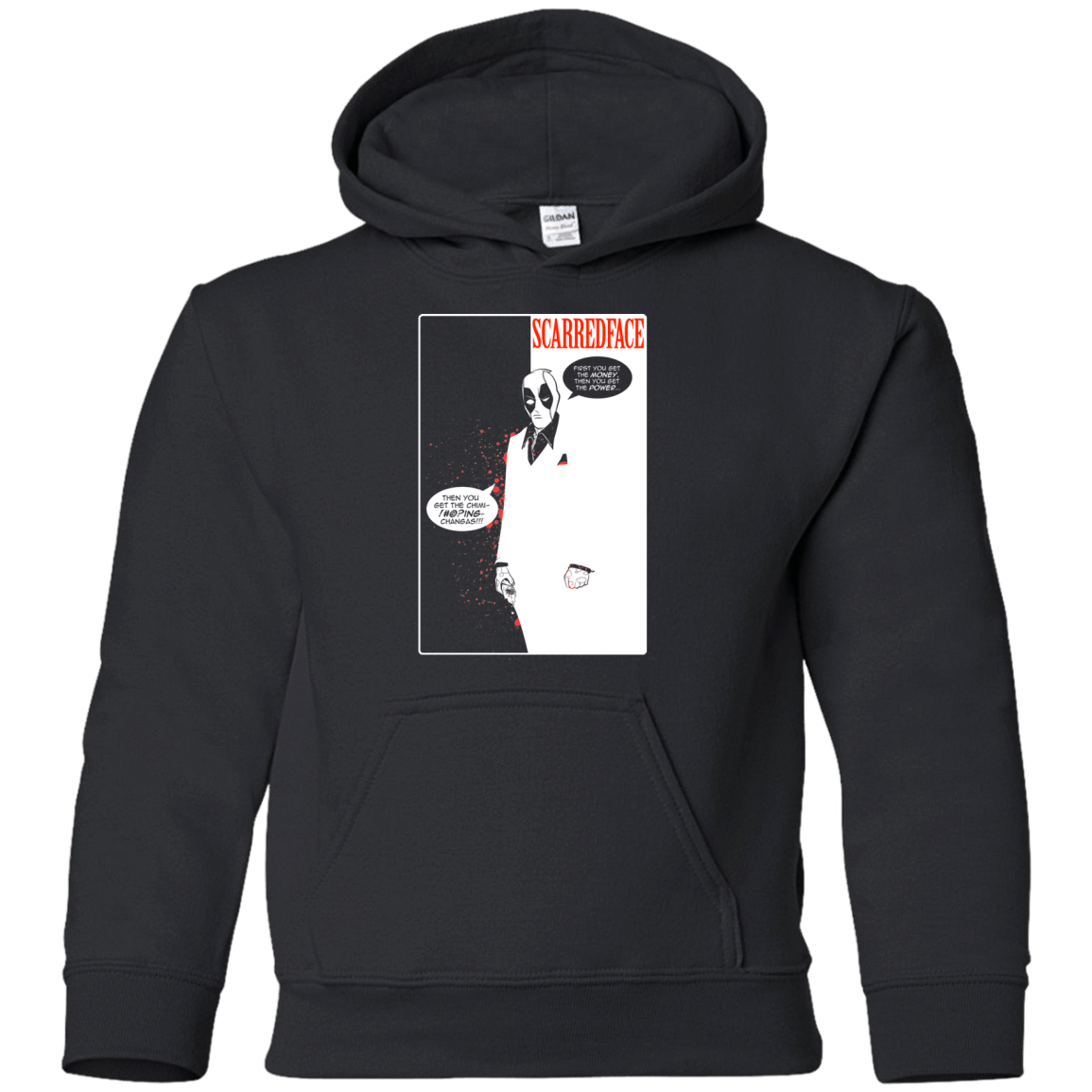 Sweatshirts Black / YS SCARREDFACE Youth Hoodie