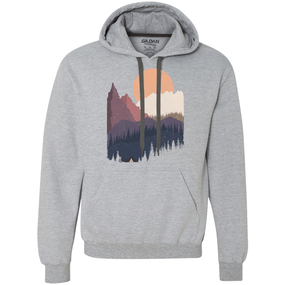 Sweatshirts Sport Grey / S Scenic Camping Premium Fleece Hoodie