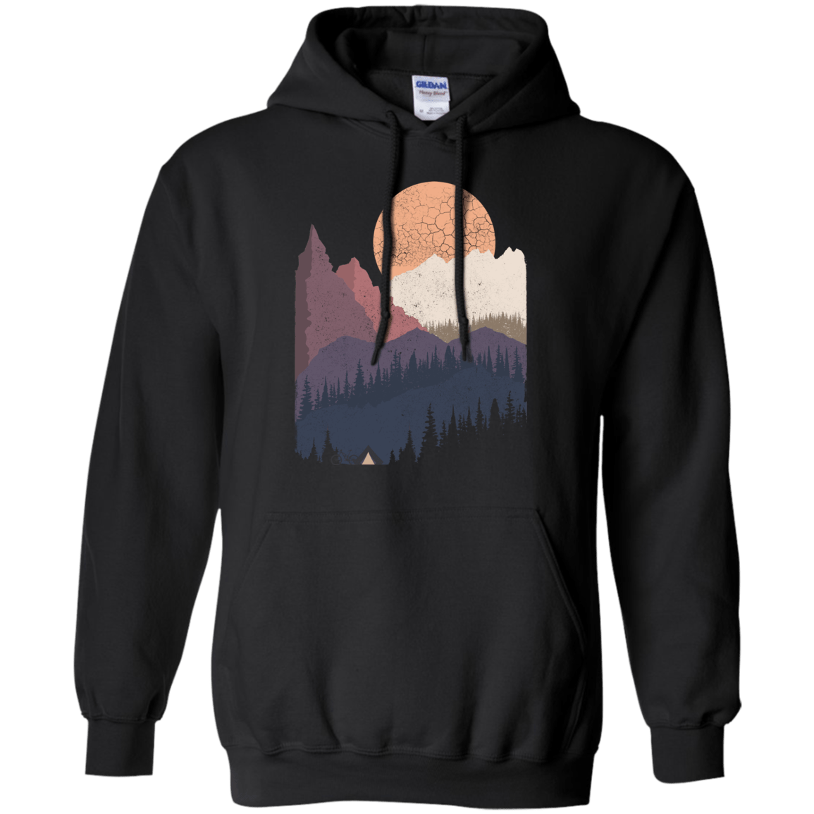 Sweatshirts Black / S Scenic Camping Pullover Hoodie