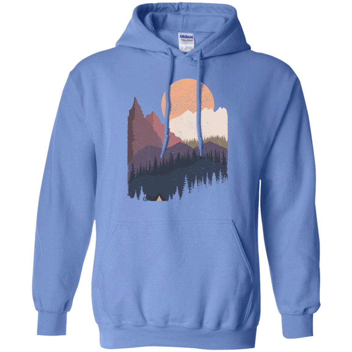 Sweatshirts Carolina Blue / S Scenic Camping Pullover Hoodie