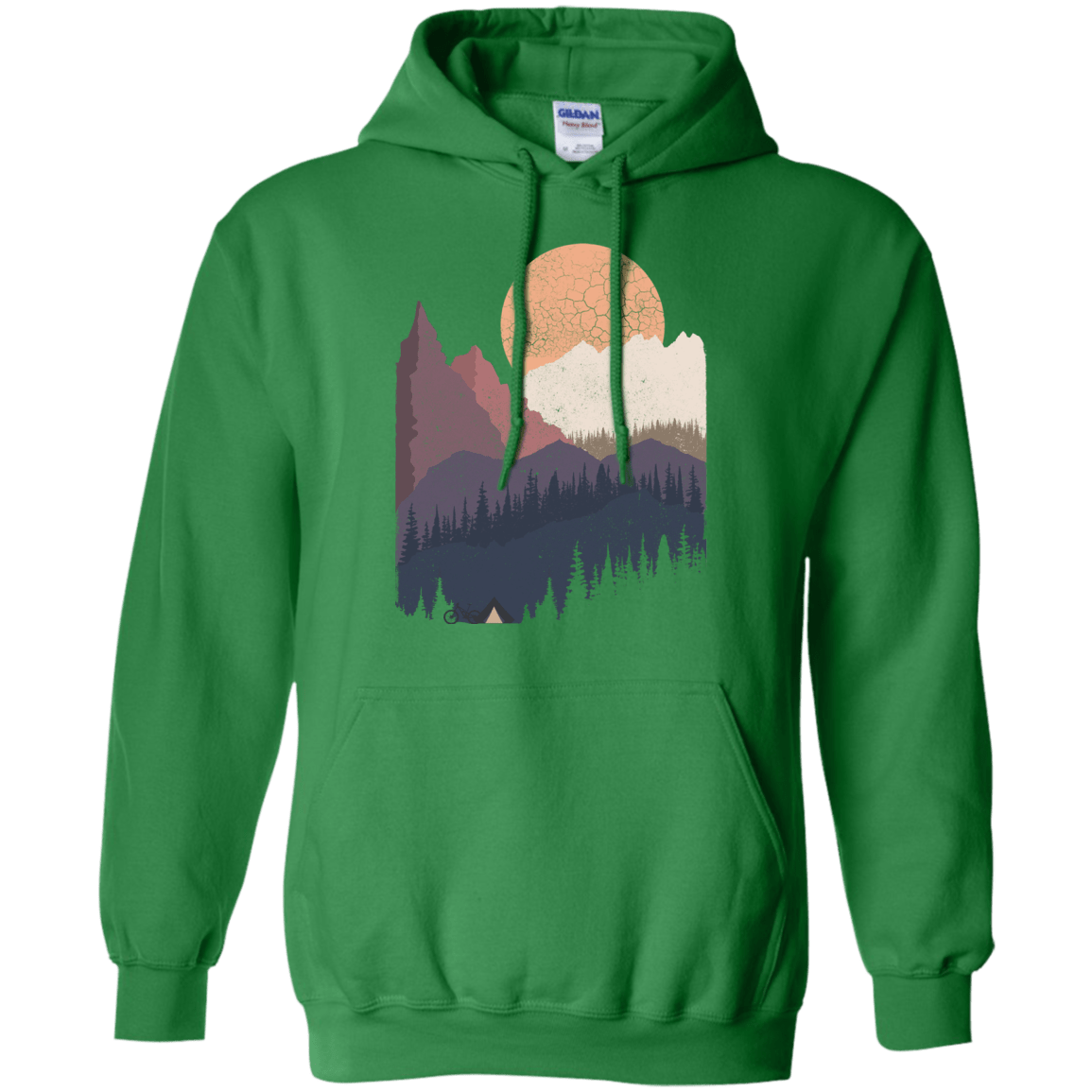 Sweatshirts Irish Green / S Scenic Camping Pullover Hoodie