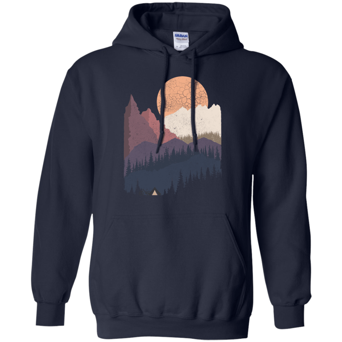 Sweatshirts Navy / S Scenic Camping Pullover Hoodie