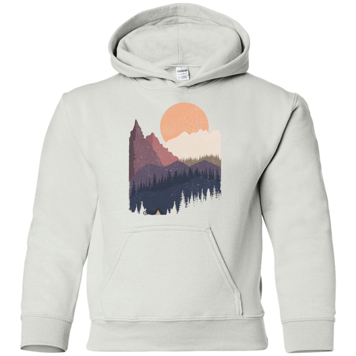 Sweatshirts White / YS Scenic Camping Youth Hoodie