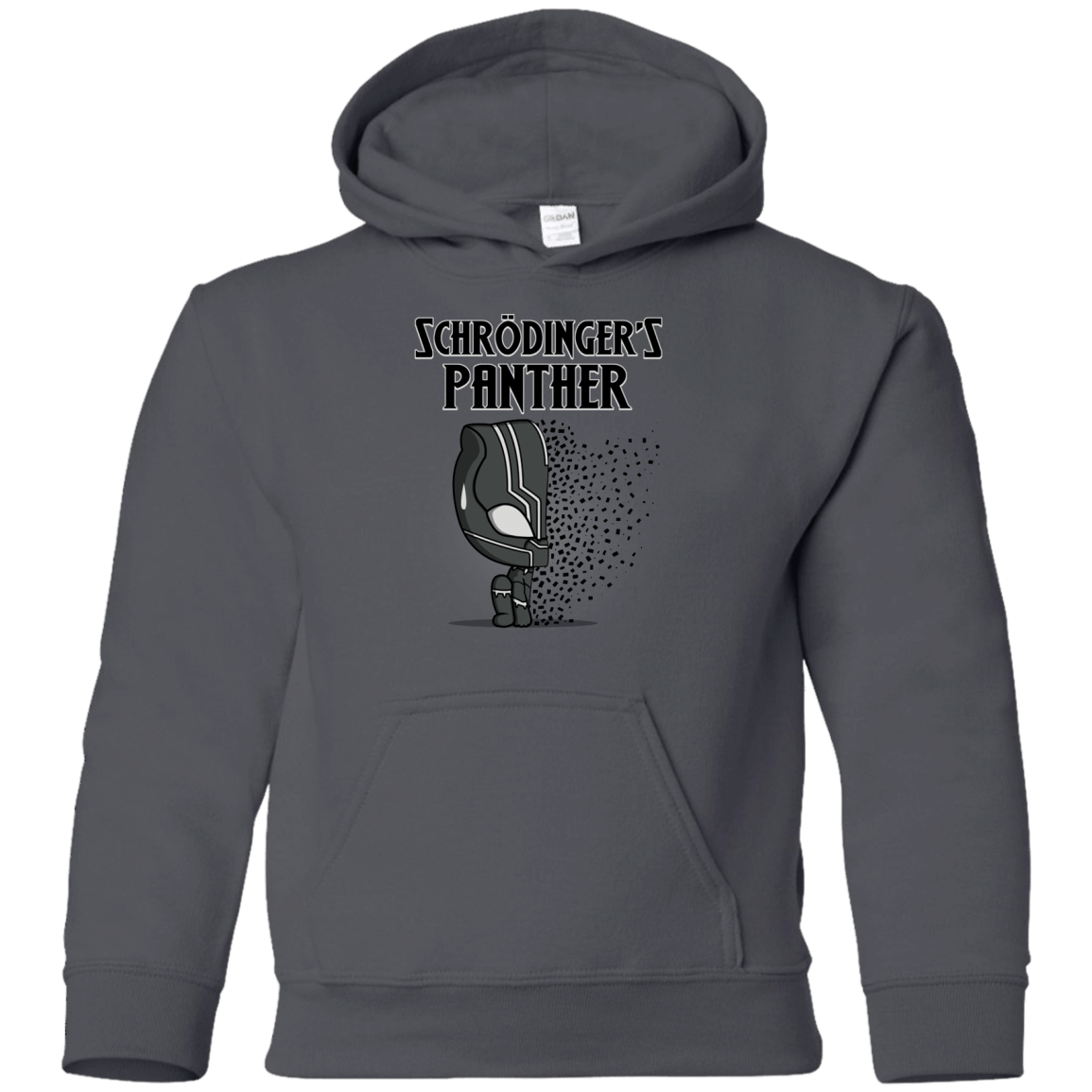Sweatshirts Charcoal / YS Schrodingers Panther Youth Hoodie
