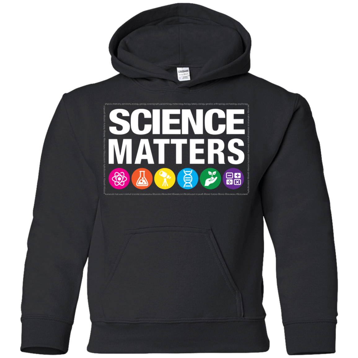 Sweatshirts Black / YS Science Matters Youth Hoodie