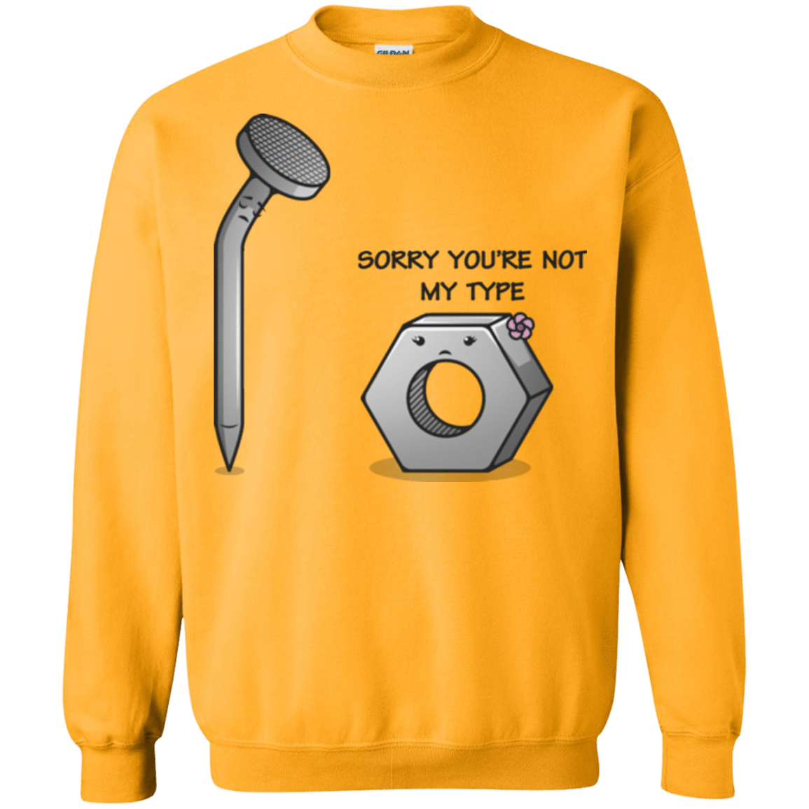 Sweatshirts Gold / Small Screw this Crewneck Sweatshirt