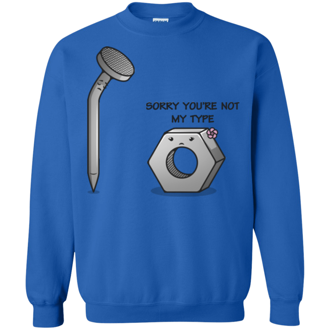 Sweatshirts Royal / Small Screw this Crewneck Sweatshirt