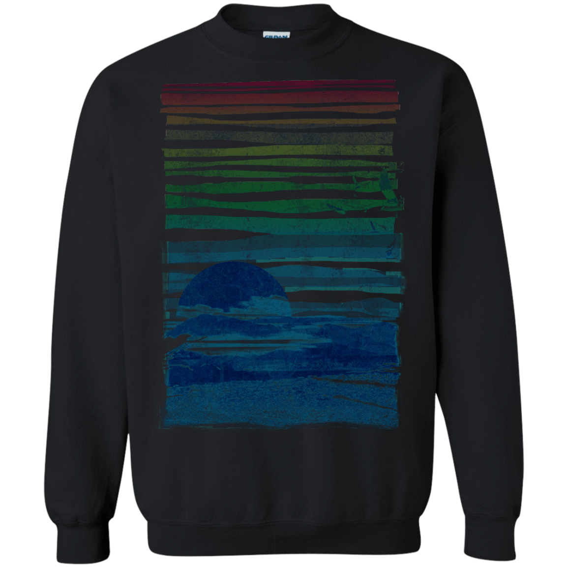 Sweatshirts Black / S Sea Landscape Crewneck Sweatshirt