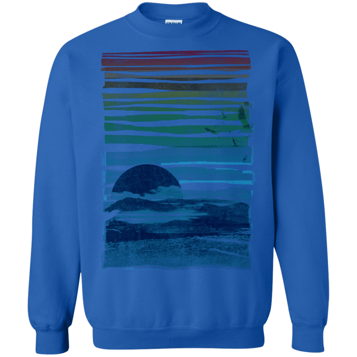 Sweatshirts Royal / S Sea Landscape Crewneck Sweatshirt