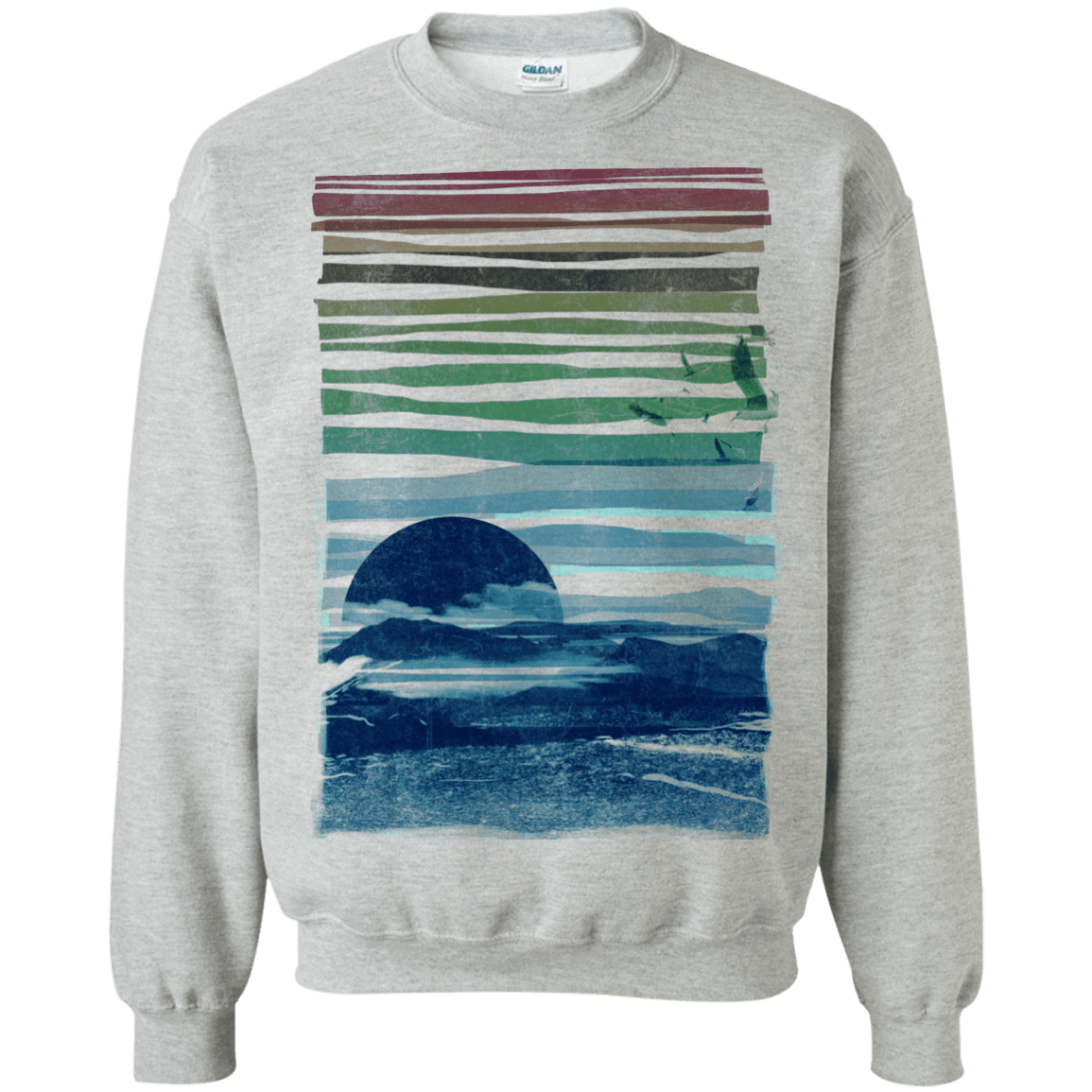 Sweatshirts Sport Grey / S Sea Landscape Crewneck Sweatshirt