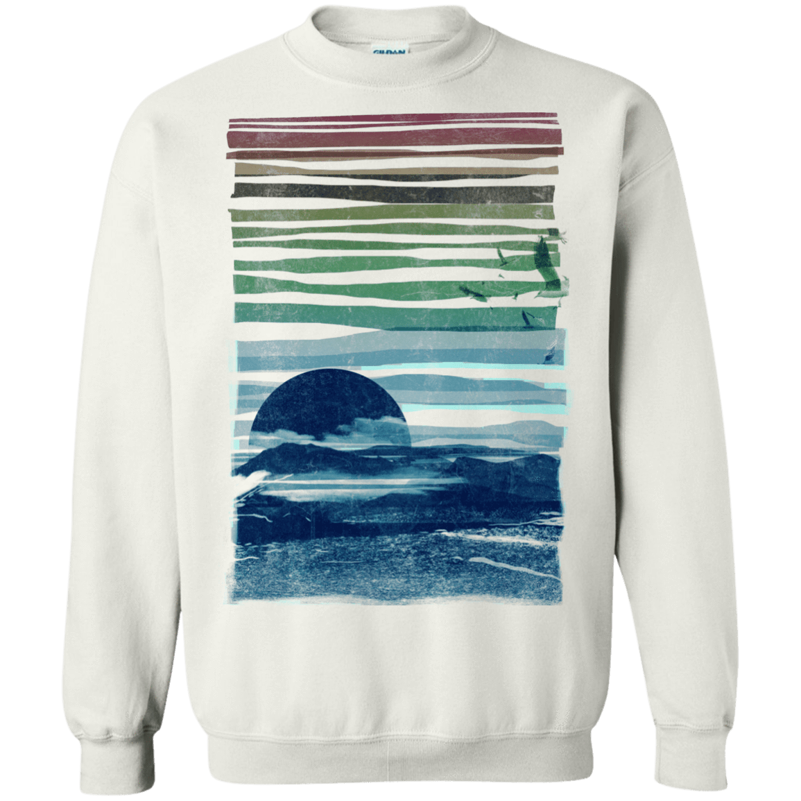 Sweatshirts White / S Sea Landscape Crewneck Sweatshirt