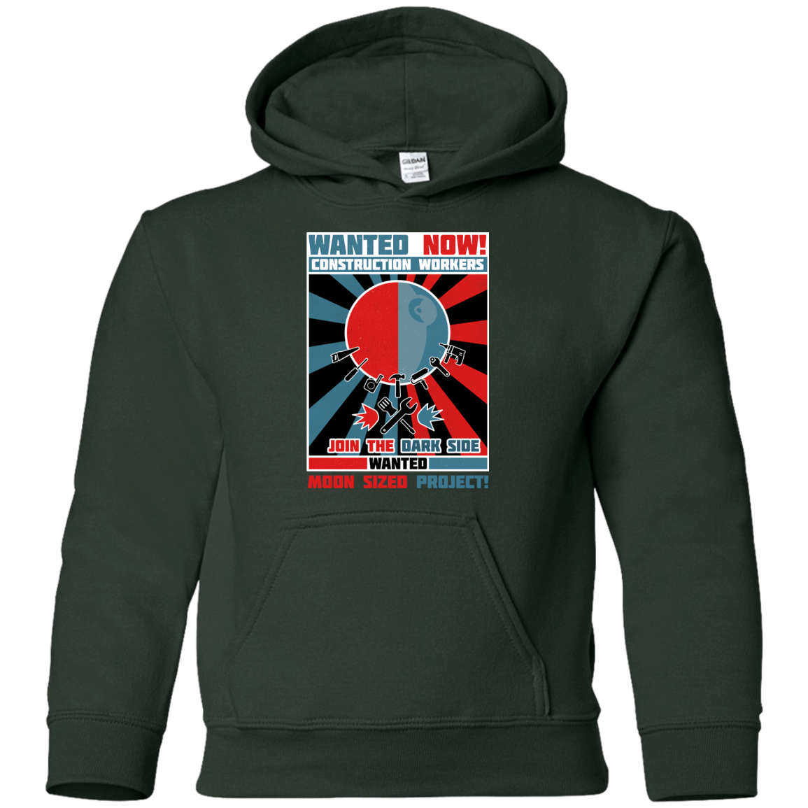 Sweatshirts Forest Green / YS Secret Moon Society Youth Hoodie