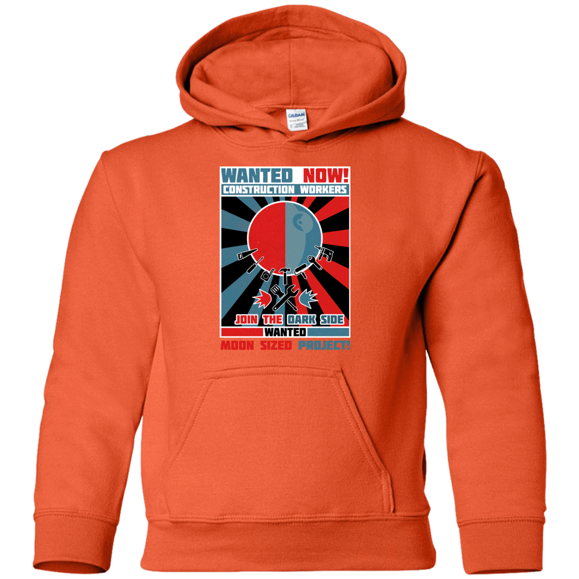 Sweatshirts Orange / YS Secret Moon Society Youth Hoodie