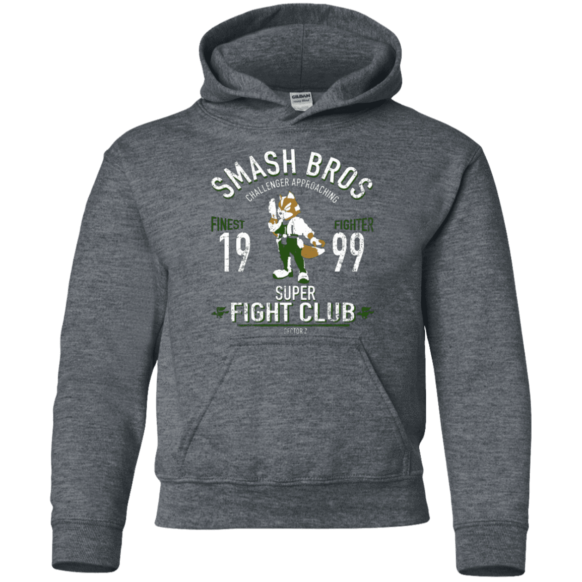 Sweatshirts Dark Heather / YS Sector Z Fighter Youth Hoodie