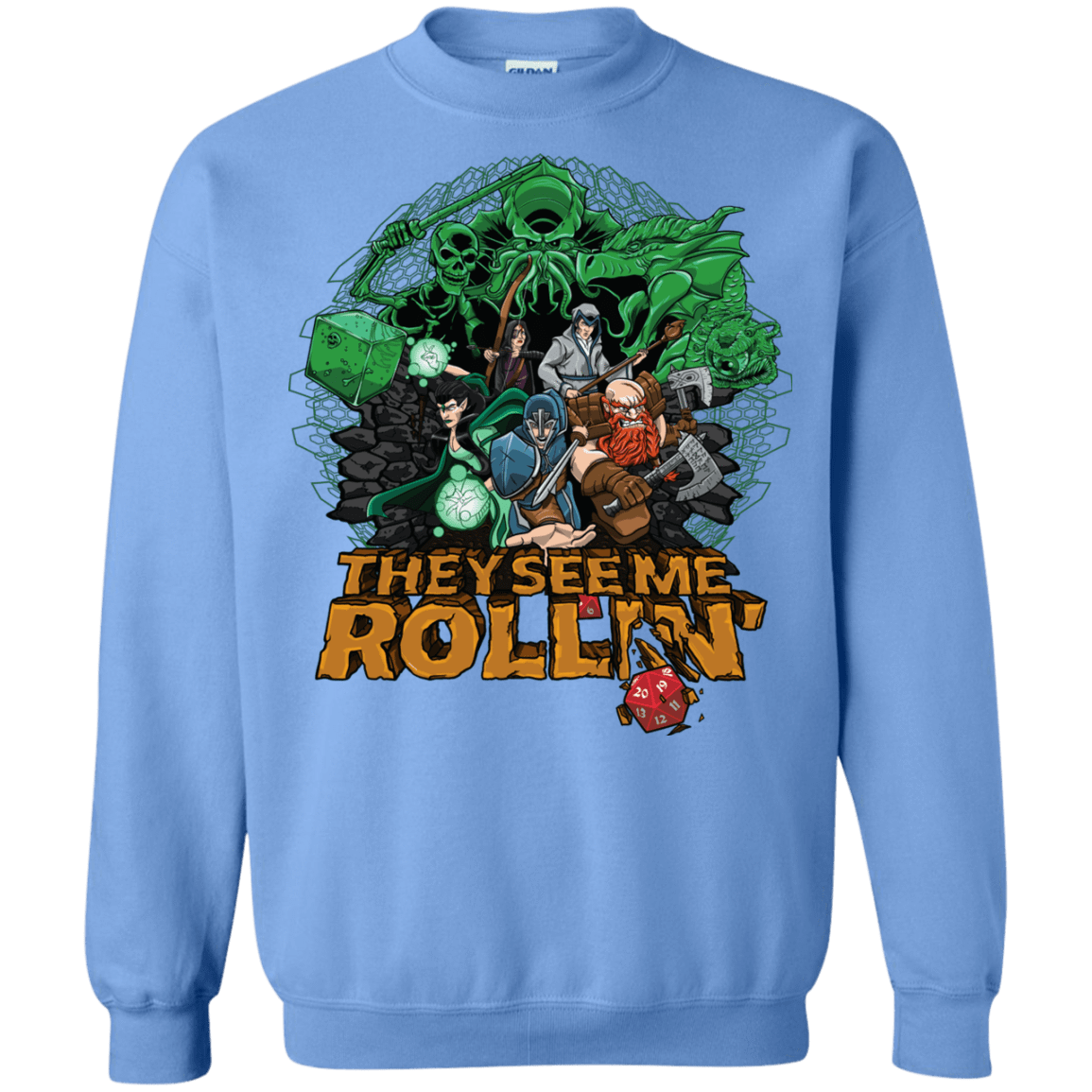 Sweatshirts Carolina Blue / Small See me rolling Crewneck Sweatshirt