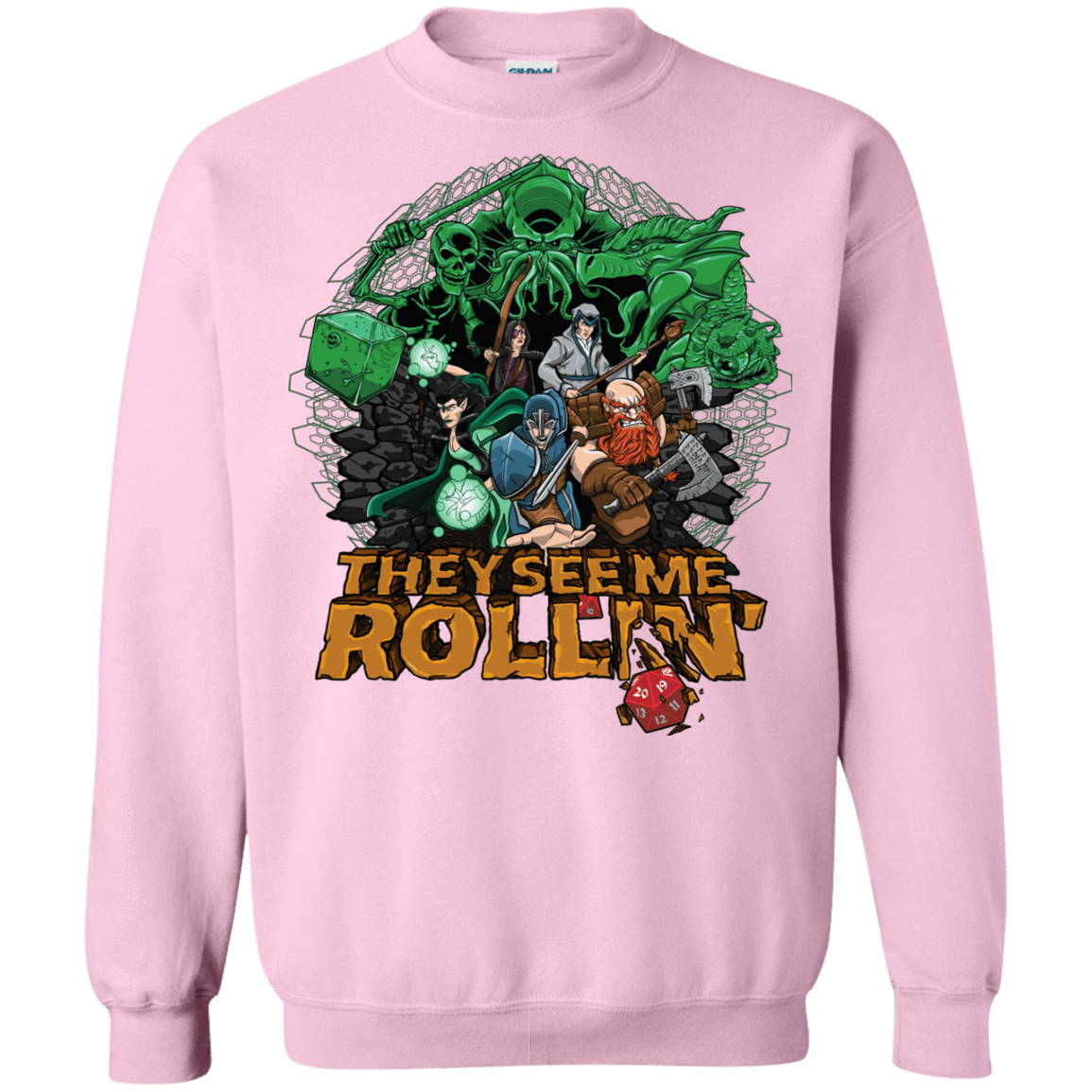 Sweatshirts Light Pink / Small See me rolling Crewneck Sweatshirt