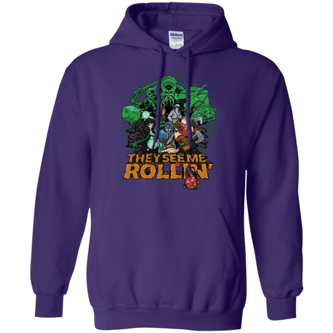 Sweatshirts Purple / Small See me rolling Pullover Hoodie