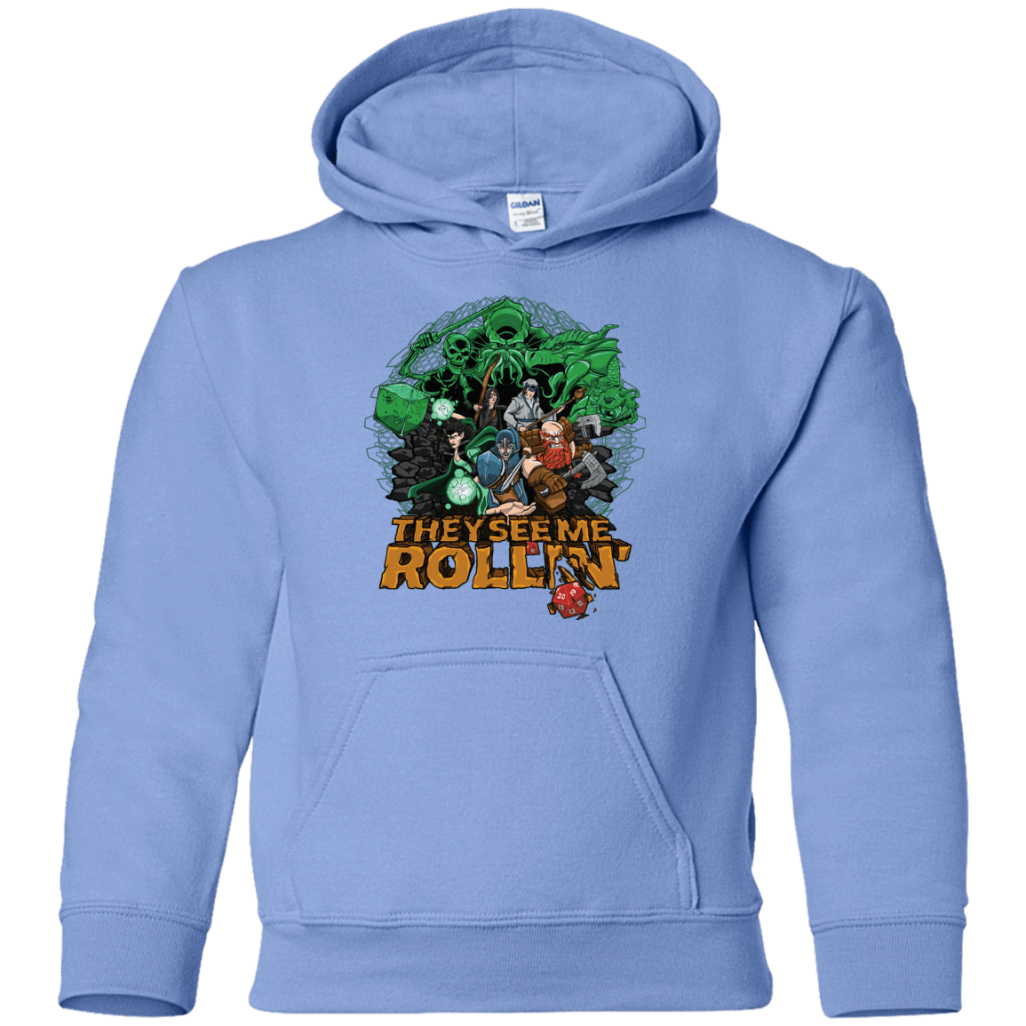 Sweatshirts Carolina Blue / YS See me rolling Youth Hoodie