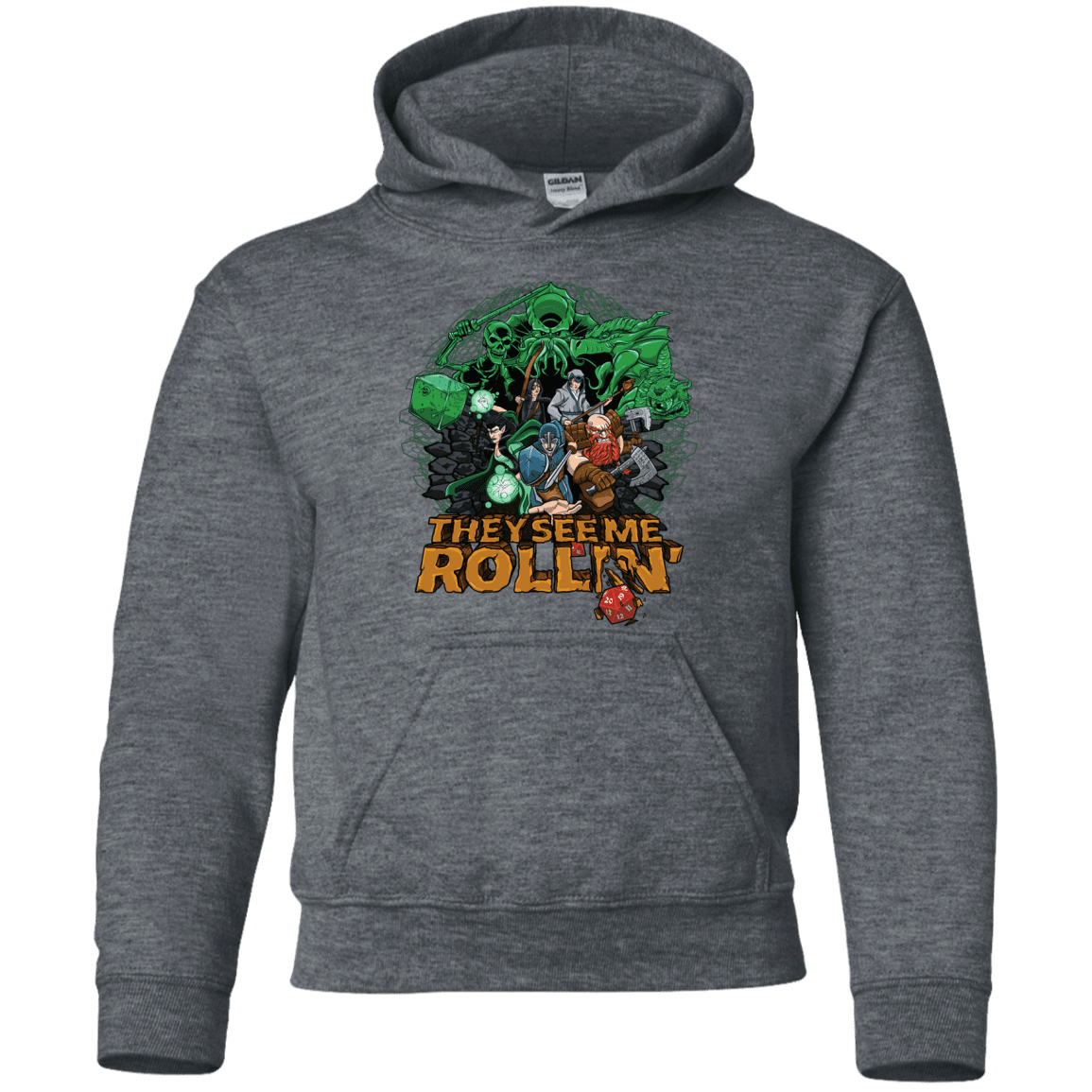 Sweatshirts Dark Heather / YS See me rolling Youth Hoodie