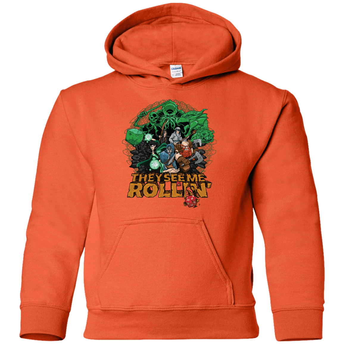 Sweatshirts Orange / YS See me rolling Youth Hoodie
