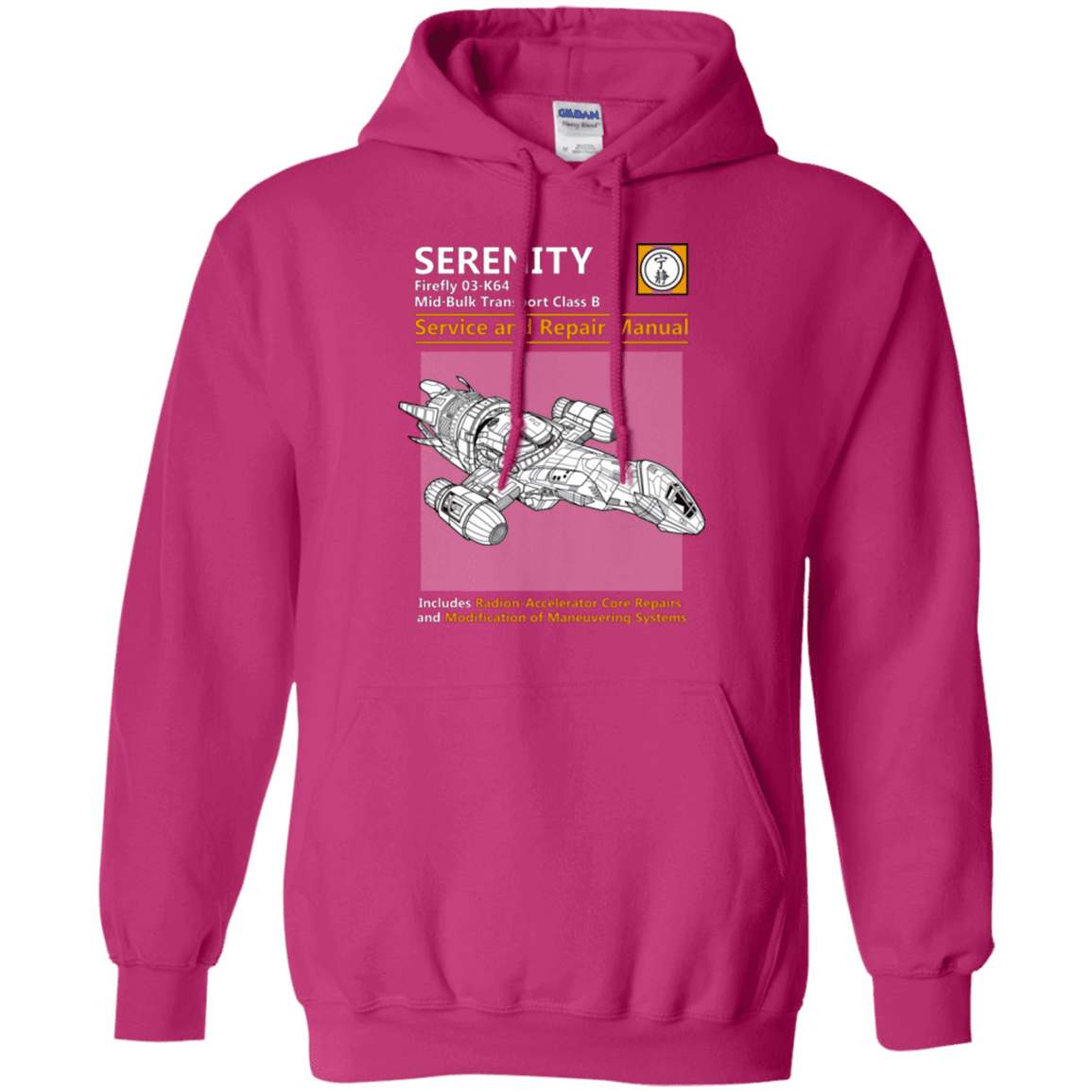 Sweatshirts Heliconia / Small Serenity Service And Repair Manual Pullover Hoodie