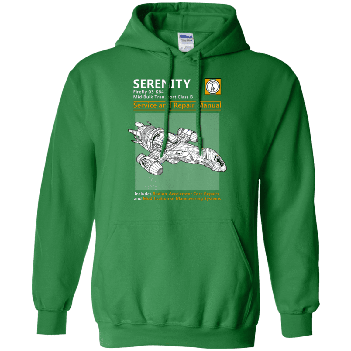 Sweatshirts Irish Green / Small Serenity Service And Repair Manual Pullover Hoodie