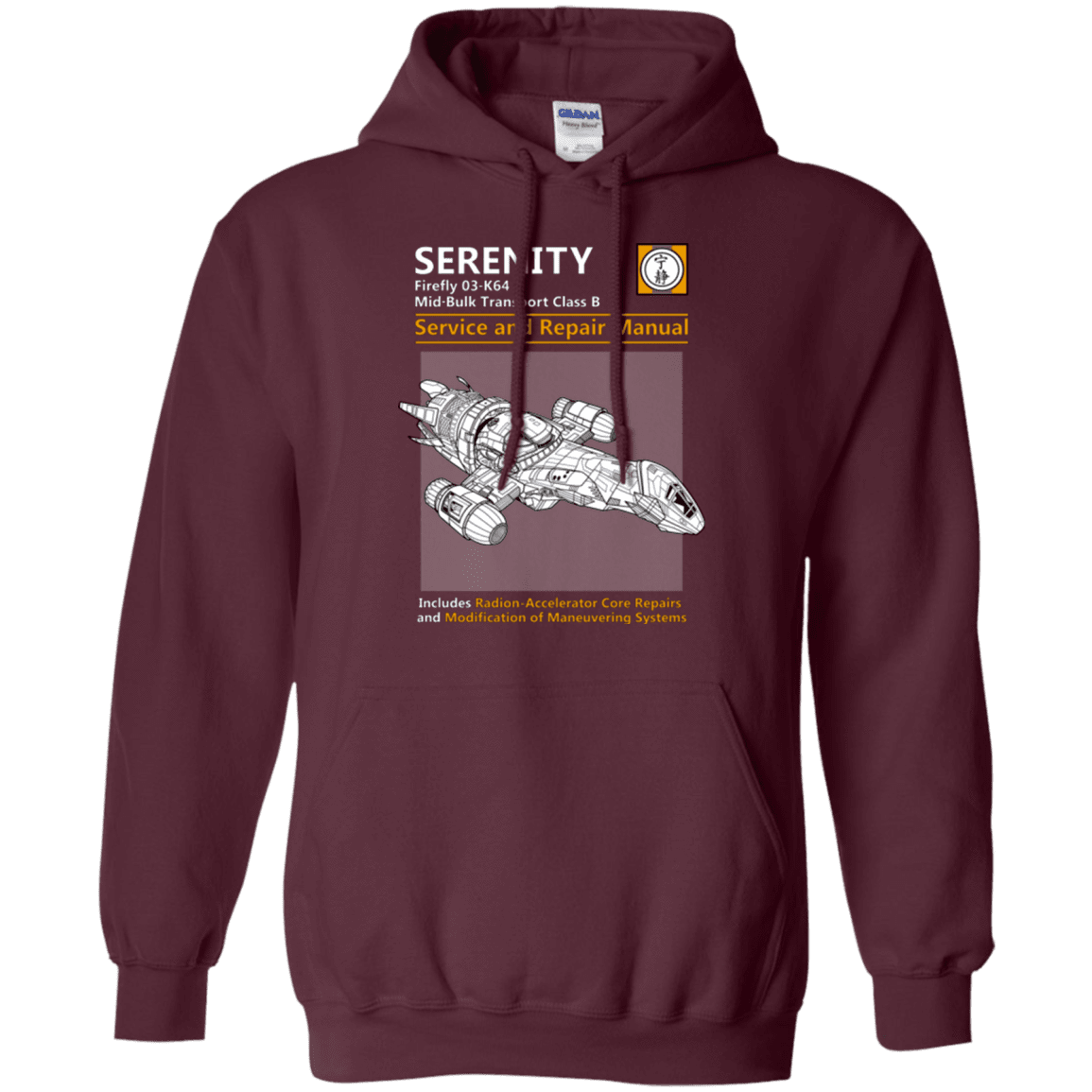 Sweatshirts Maroon / Small Serenity Service And Repair Manual Pullover Hoodie