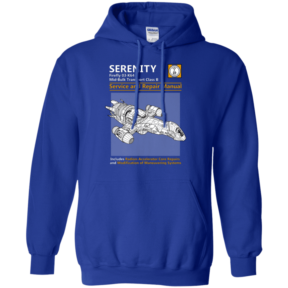Sweatshirts Royal / Small Serenity Service And Repair Manual Pullover Hoodie